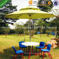 2.7m Double Layer Aluminium Patio Umbrellas for Outdoor Furniture (PU-0027AD)